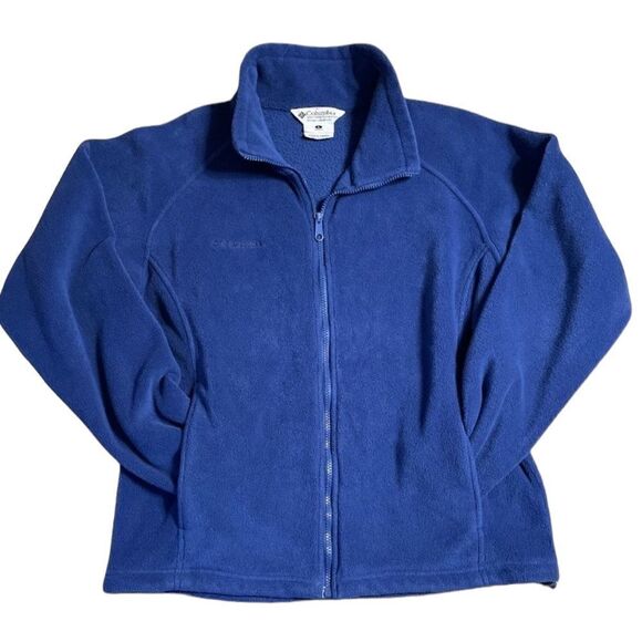 Columbia fleece jacket - Rich Blue Full zip size large - Picture 1 of 8